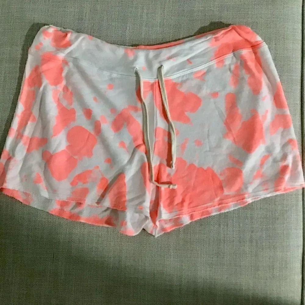 SUNDRY Tie Dye Drawstring Short Pop Peach Size 3 / Large - Picture 5 of 7